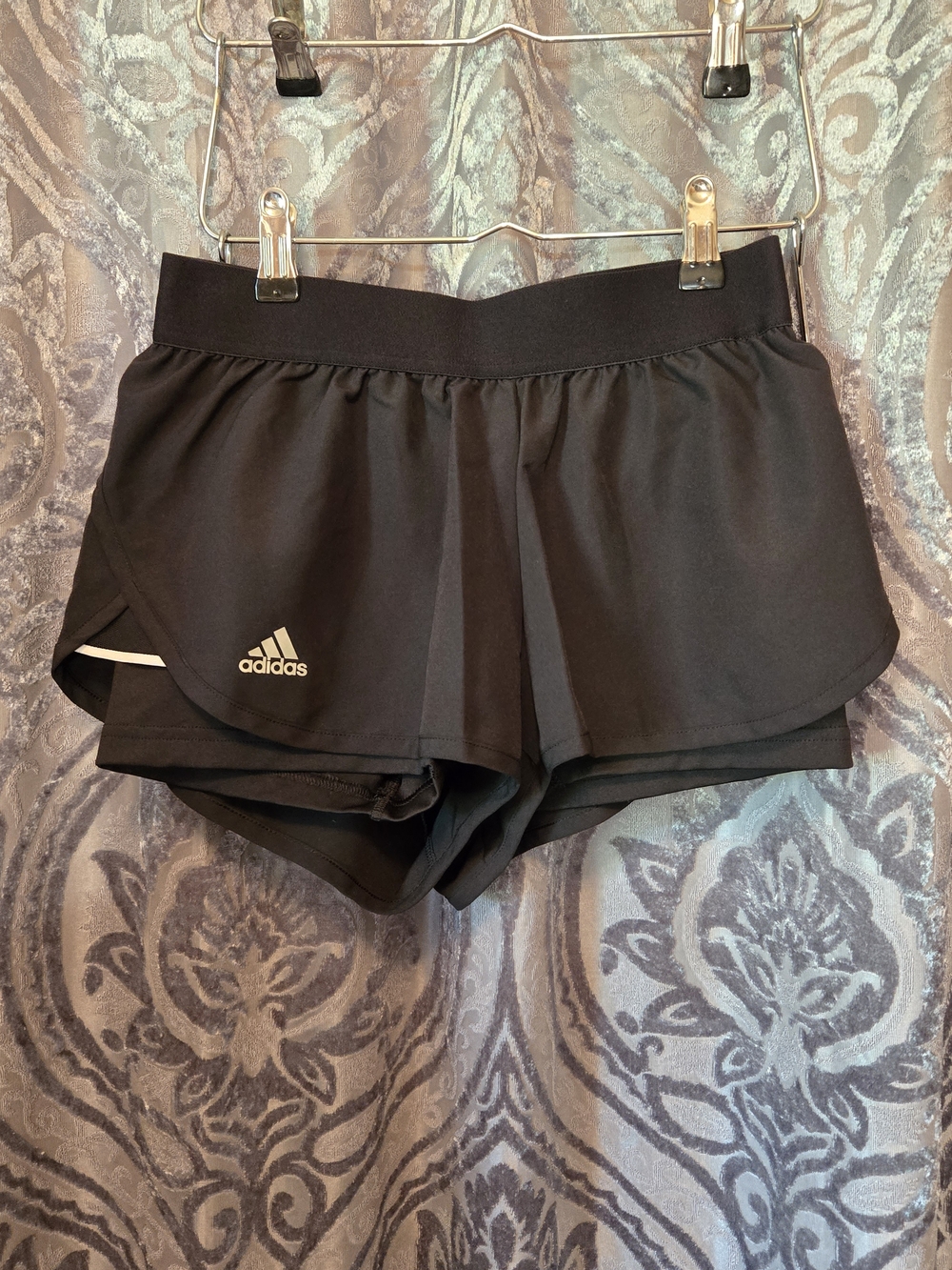 adidas Women's Black Athletic Running Shorts